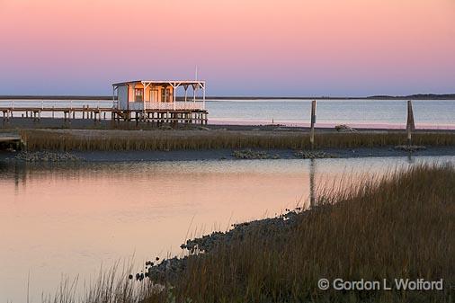 Powderhorn Lake At Sunset_37139.jpg - Photographed along the Gulf coast near Port Lavaca, Texas, USA.